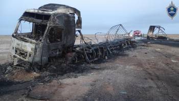 В Каракалпакстане двое водителей-дальнобойщиков из Украины стали участниками ДТП со смертельным исходом
