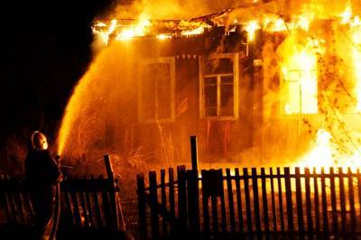 В Цильнинском районе сгорел жилой дом. Погиб хозяин жилища