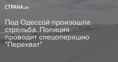 Под Одессой произошла стрельба. Полиция проводит спецоперацию "Перехват"