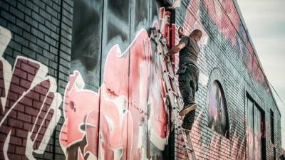 На Конюшенной площади задержали очередных граффитистов