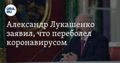 Александр Лукашенко заявил, что переболел коронавирусом