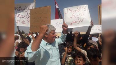 Жители сирийской Хасаки выразили свою поддержку Асаду в ходе антиамериканских митингов