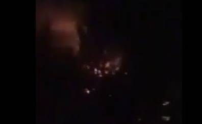 В Донецке горит больница: видео