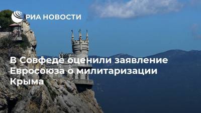 В Совфеде оценили заявление Евросоюза о милитаризации Крыма