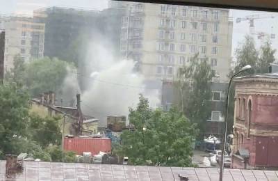 На станции петербургского «Водоканала» из-за «фонтана» рухнула часть стены