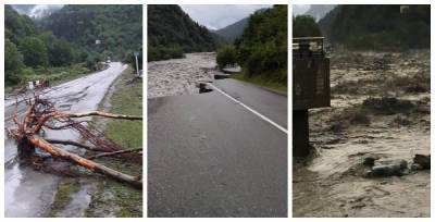 Наводнение и оползни — непогода создала проблемы в Раче