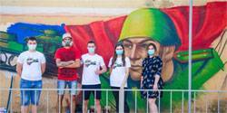 В Орле появилось новое граффити воина-защитника