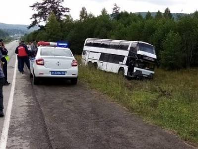 В Башкирии у автобуса с туристами отказали тормоза