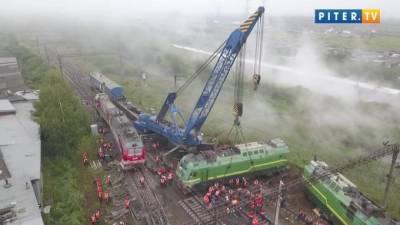 Стала известна причина столкновения грузовых поездов у станции "Купчинская"