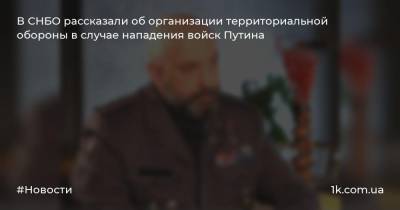 В СНБО рассказали об организации территориальной обороны в случае нападения войск Путина