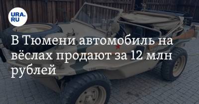 В Тюмени автомобиль на вёслах продают за 12 млн рублей. ФОТО