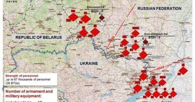 РФ развернула у границы 3 масштабные группировки, которые способны быстро зайти в Украину