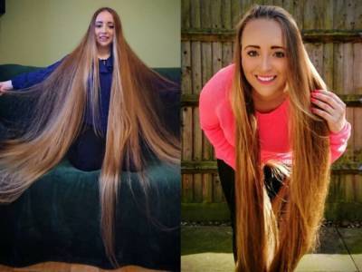 34-летняя полячка отрастила волосы длиной 158 сантиметров