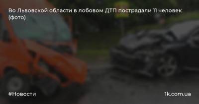 Во Львовской области в лобовом ДТП пострадали 11 человек (фото)