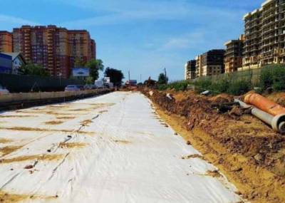 Инженерные работы на участке Путилковского шоссе завершили на 70%