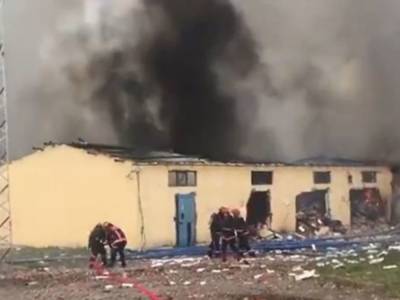 Взрывы были слышны в радиусе 50 километров: В Турции горел завод по производству фейерверков, погибли 2 человека