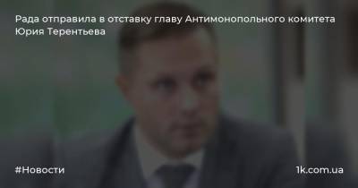 Рада отправила в отставку главу Антимонопольного комитета Юрия Терентьева
