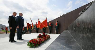 Во Ржеве прошло торжественное открытие мемориала Советскому солдату с участием глав России и Беларуси
