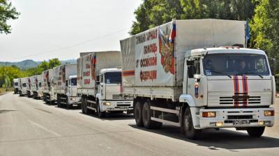 Из России в Донецк прибыла новая колонна с гуманитарной помощью