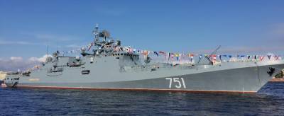 Российский фрегат «Адмирал Эссен» произвел ракетные пуски в Черном море
