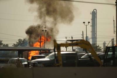В США из-за ошибки подрядчика взорвался завод по переработке сжиженного газа: фото и видео