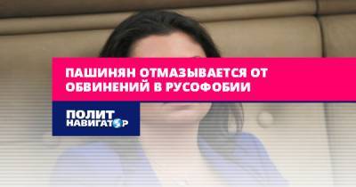 Пашинян отмазывается от обвинений в русофобии