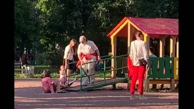 От рук женщины на детской площадке в Петербурге пострадал ребёнок