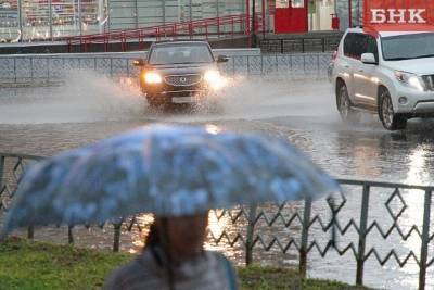 Жителей Коми предупредили о сильном дожде
