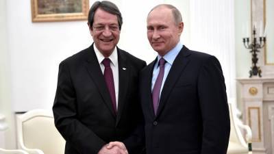 Путин и Анастасиадис обсудили ситуацию в Восточном Средиземноморье