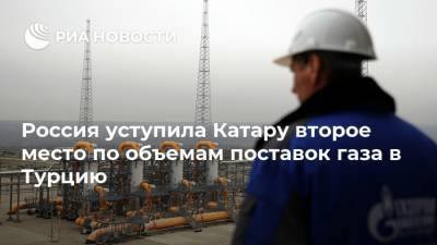 Россия уступила Катару второе место по объемам поставок газа в Турцию