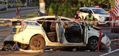 ДТП с полицией в Одессе: "летели на бешеной скорости", момент аварии попал на видео