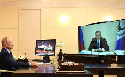 Рабочая встреча с временно исполняющим обязанности губернатора Иркутской области Игорем Кобзевым