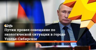 Путин провел совещание по экологической ситуации в городе Усолье-Сибирское