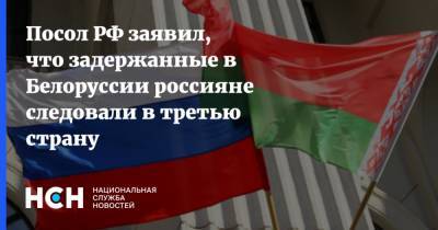 Посол РФ заявил, что задержанные в Белоруссии россияне следовали в третью страну