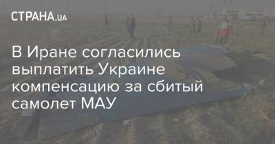 В Иране согласились выплатить Украине компенсацию за сбитый самолет МАУ