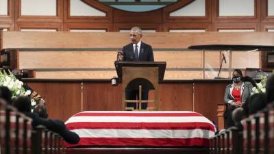 Обама раскритиковал Трампа на похоронах Джона Льюиса