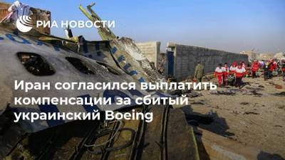 Иран согласился выплатить компенсации за сбитый украинский Boeing