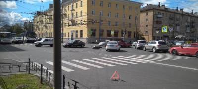 Появились подробности аварии с участием мотоциклиста в центре Петрозаводска