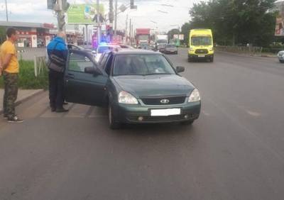 На Московском шоссе «Приора» сбила пешехода