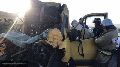 Кадры с места смертельной аварии в Крыму появились в Сети