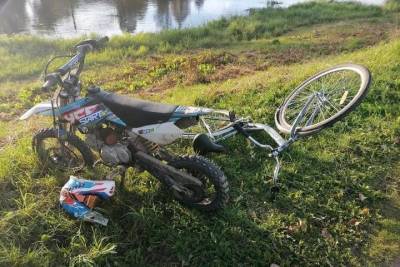 В Тверской области мальчик на мотоцикле сбил мальчика на велосипеде