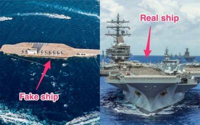 ВМС США высмеяли военные учения Ирана, на которых был потоплен макет американского авианосца