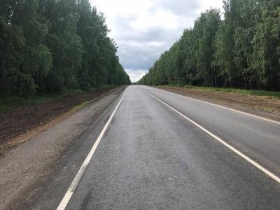 Завершен ремонт дороги на Кировскую область