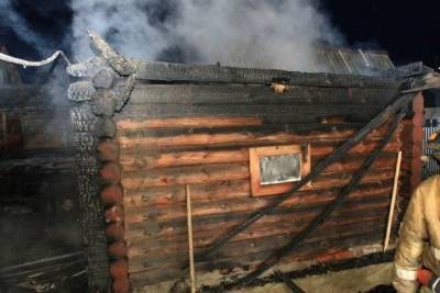 В Ивановской области под утро сгорела баня