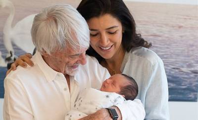 «Я очень счастлив». 89-летний экс-гендиректор «Формулы-1» Экклстоун показал новорождённого сына