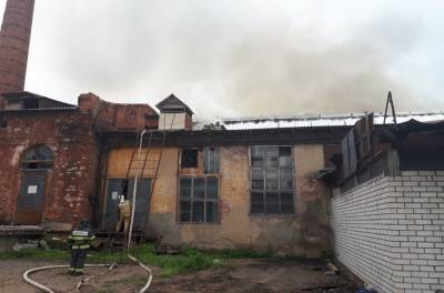 Пожар на фабрике в подмосковном Пушкино локализовали