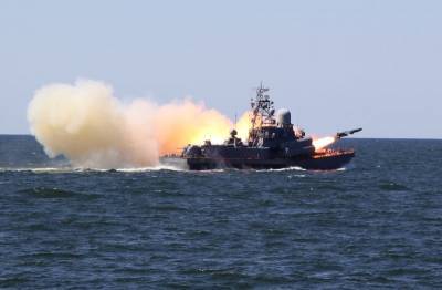 Корабли Черноморского флота провели учения в Чёрном море