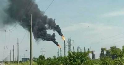 Огонь и черный дым: из-за аварии на ТЭЦ на некоторое время остановился Кременчугский нефтеперерабатывающий завод