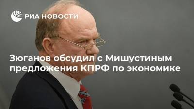 Зюганов обсудил с Мишустиным предложения КПРФ по экономике