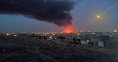 В Баку загорелась красочная фабрика, взрывались химикаты: видео